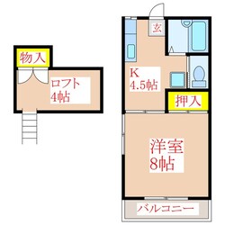 コーポプラムの物件間取画像